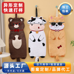 大號擦手巾卡通長條衛生間廚房可掛式珊瑚絨吸水抹布來圖異形