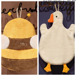 【3603人廻購】卡通洗手間熊貓擦手巾網紅家用可愛廚房擦手掛巾擦