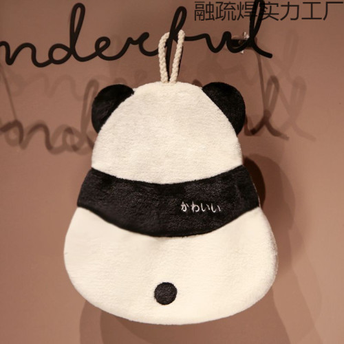 【3603人廻購】卡通洗手間熊貓擦手巾網紅家用可愛廚房擦手掛巾擦