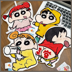 可愛蠟筆小新擦手巾掛式超強吸水加厚速乾毛巾廚房衛生間兒童手帕