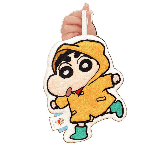 可愛蠟筆小新擦手巾掛式超強吸水加厚速乾毛巾廚房衛生間兒童手帕