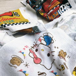  30x32cm卡通純棉吸水大方巾抹布廚房擦手洗碗方毛巾