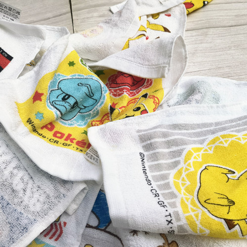  30x32cm卡通純棉吸水大方巾抹布廚房擦手洗碗方毛巾