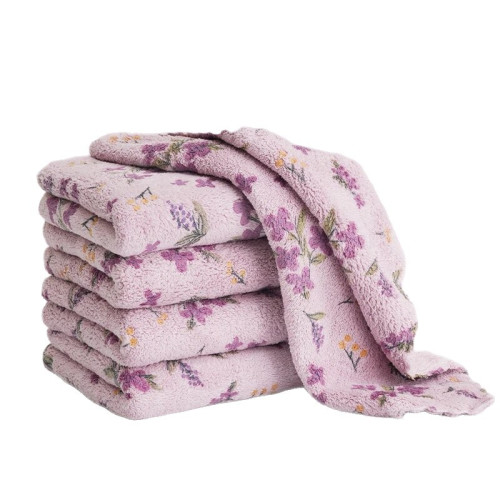 不沾油抹布吸水洗碗布廚房專用不易掉毛毛巾加厚擦桌子懶人百潔布