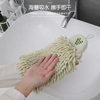 抖播雪尼爾擦手巾 廚房衛生間壁掛式毛巾吸水速乾擦手毛巾布