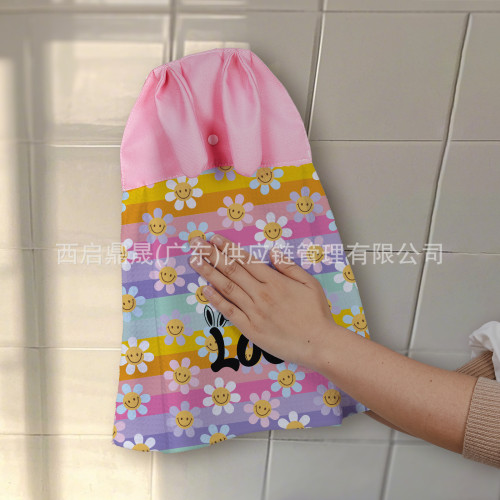 團購可愛卡通兔子造型藝術可來圖戶外通用可掛式擦手巾