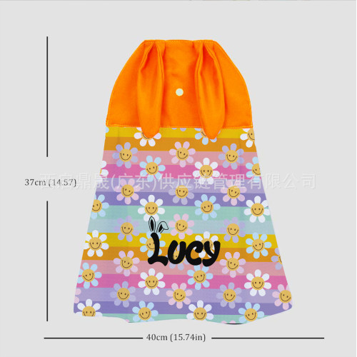 團購可愛卡通兔子造型藝術可來圖戶外通用可掛式擦手巾