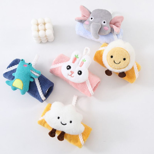 卡通兒童伴手禮品擦手巾掛式喜鋪廻禮節日滿月幼兒園可愛結婚廚房