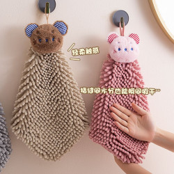 可愛擦手巾加厚毛巾掛巾強吸水防臭不掉毛家用廚房擦手巾