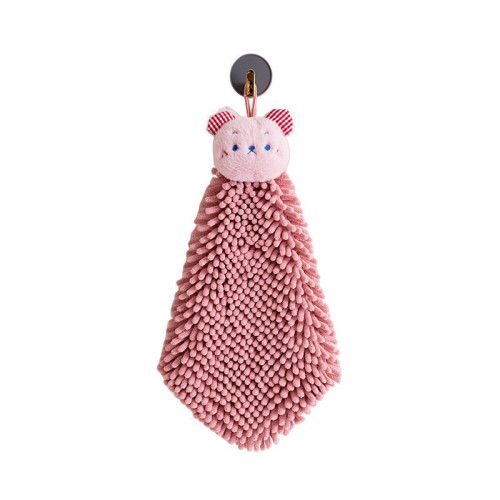 可愛擦手巾加厚毛巾掛巾強吸水防臭不掉毛家用廚房擦手巾