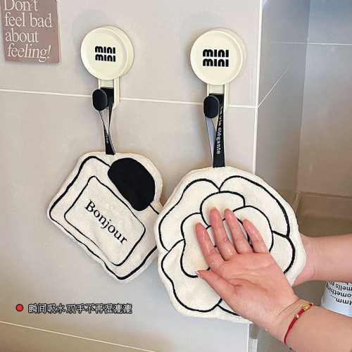 法式擦手巾掛式吸水加厚可愛創意廚房洗手巾珊瑚絨網紅小毛巾 法式擦手巾掛式吸水加厚可愛創意廚房洗手巾珊瑚絨網紅小毛巾