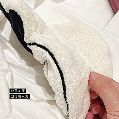 法式擦手巾掛式吸水加厚可愛創意廚房洗手巾珊瑚絨網紅小毛巾 法式擦手巾掛式吸水加厚可愛創意廚房洗手巾珊瑚絨網紅小毛巾