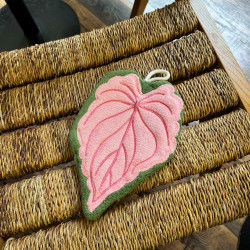 植物葉子加厚擦手巾可愛創意熱植花燭衛生間浴室掛式毛巾廚房手帕