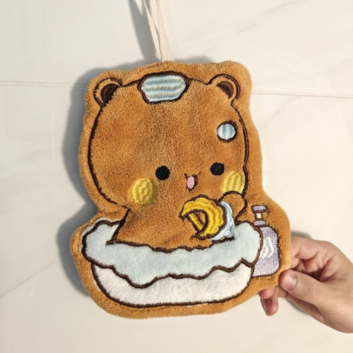 一二布布擦手毛巾掛式可愛吸水速乾加厚家用廚房手帕抹布珊瑚絨