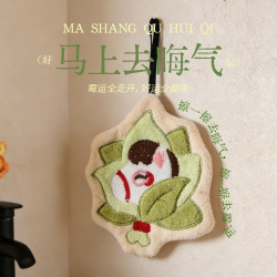 可愛擦手巾掛式吸水加厚衛生間擦手帕毛巾小方巾廚房抹布卡通速乾