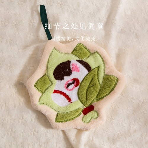 可愛擦手巾掛式吸水加厚衛生間擦手帕毛巾小方巾廚房抹布卡通速乾