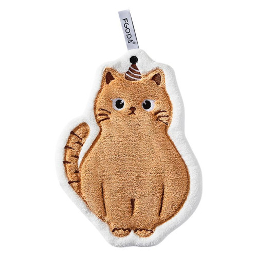 新款擦手巾家用可愛卡通貓貓款便捷可掛式雙層加厚速乾吸水擦 新款擦手巾家用可愛卡通貓貓款便捷可掛式雙層加厚速乾吸水擦