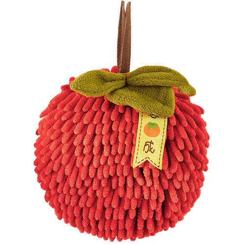 擦手球掛式擦手巾強吸水不掉毛結婚紅色喜慶衛生間廚房雪尼爾毛巾