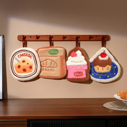 可愛擦手巾掛式吸水加厚衛生間卡通擦手帕毛巾洗手小方巾廚房抹布