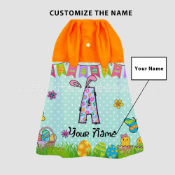 獨立站熱升華卡通印花幼兒園姓名兒童擦手巾家用掛式擦手巾