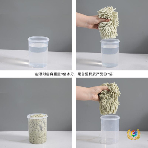 ǒ抖播雪尼爾擦手巾 廚房衛生間壁掛式毛巾吸水速乾擦手毛巾