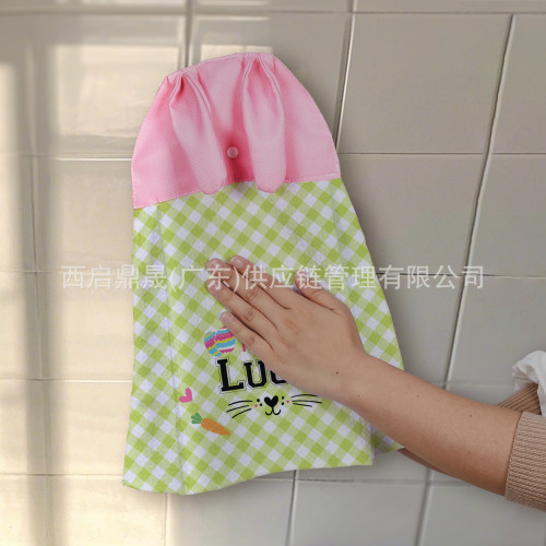 熱轉印款可掛式擦手巾學校可攜式懶人強力吸水擦手巾