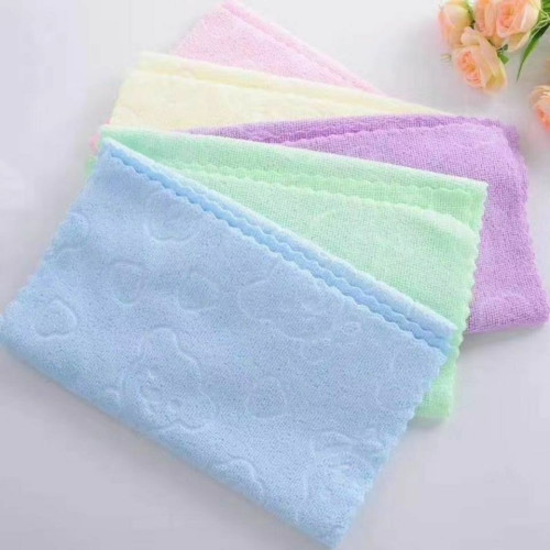 德強百貨經編壓花五彩毛巾男女通用家用洗臉巾不掉毛不變形加油站