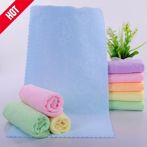 德強百貨經編壓花五彩毛巾男女通用家用洗臉巾不掉毛不變形加油站