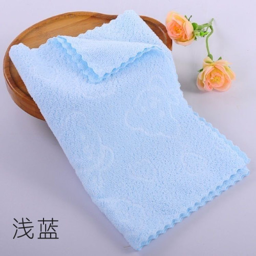 德強百貨經編壓花五彩毛巾男女通用家用洗臉巾不掉毛不變形加油站