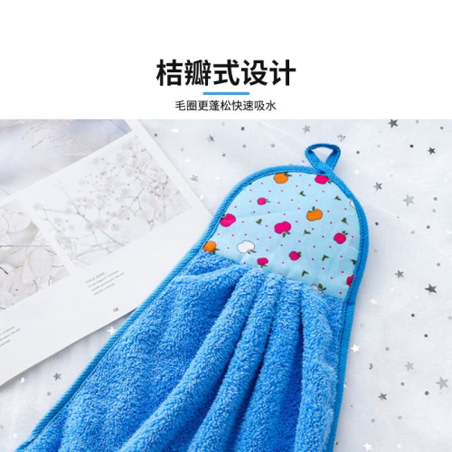 VLEN 擦手巾 珊瑚絨掛式清潔巾 去污吸水手巾 長38cm 寬28cm 5條 VLEN 擦手巾 珊瑚絨掛式清潔巾 去污吸水手巾 長38cm 寬28cm 5條