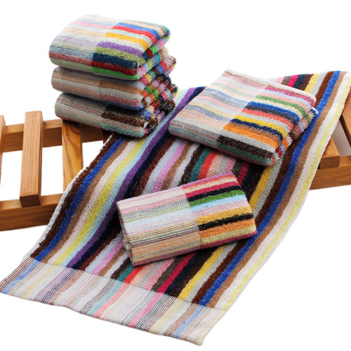 洗碗毛巾彩條小毛巾廚房抹布布擦桌布吸水耐髒擦手巾清潔巾擦臉巾