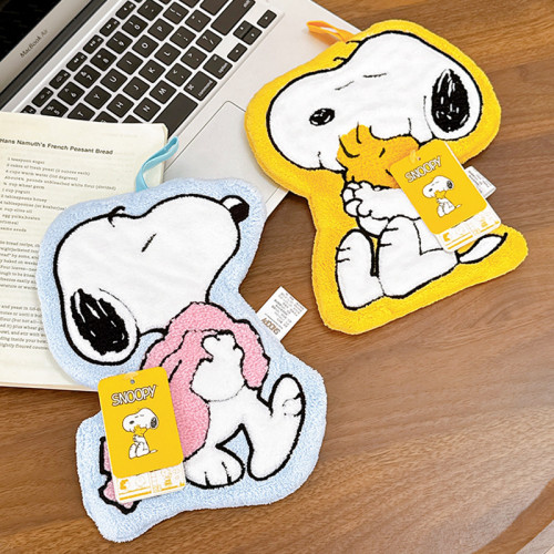 家用擦手巾廚房掛式可愛卡通毛巾吸水不掉毛衛生間擦手清潔