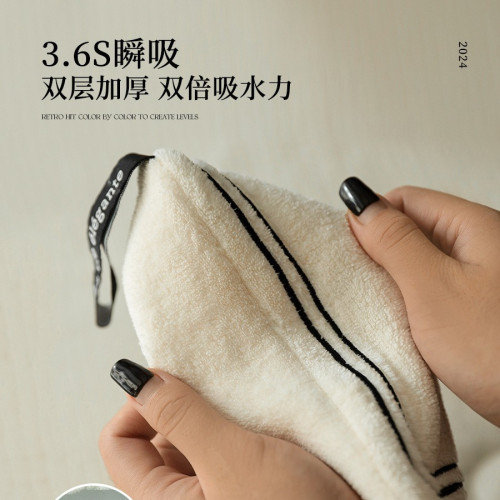 衛生間擦手巾掛式毛巾吸水不掉毛廚房洗手間速乾加厚高級感擦手帕