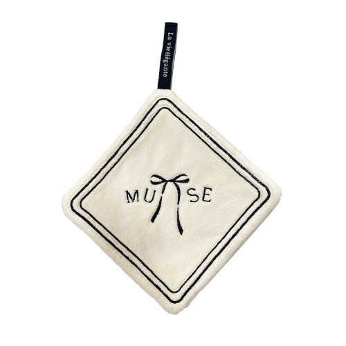 衛生間擦手巾掛式毛巾吸水不掉毛廚房洗手間速乾加厚高級感擦手帕