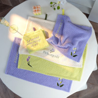 擦手巾 廚房小方巾吸水不掉毛廚房衛生間可掛式手帕擦手巾