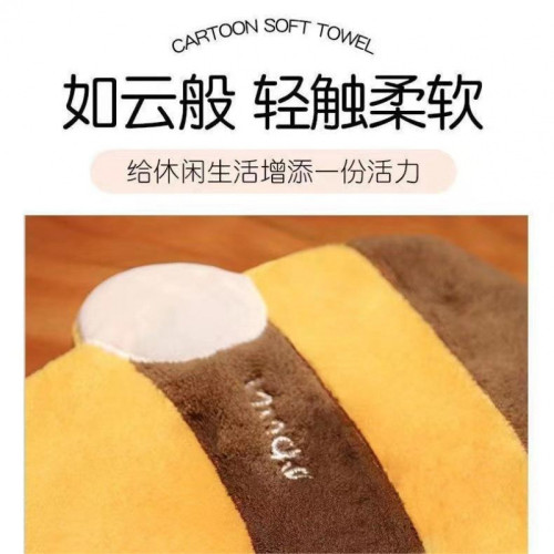 擦手巾熊貓擦手掛巾掛式家用厚款車毛巾廚房抹布宿捨學生手帕