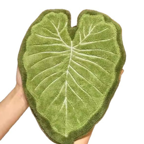 珊瑚絨家用廚房掛式擦手巾擦手帕擦手毛巾創意葉子吸水速乾加厚