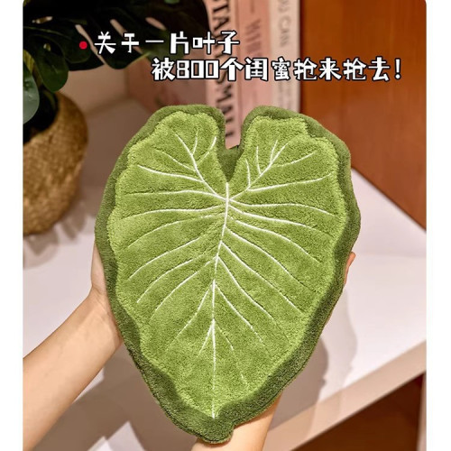 創意掛式熱植物葉子擦手巾加厚吸水掉毛廚房衛生間擦手帕搽手帕