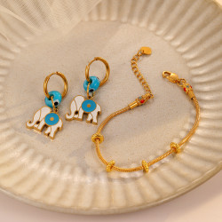 新款萬能手鏈可穿黃金運珠藏式天珠diy串珠 古法黃金圓蛇手鏈