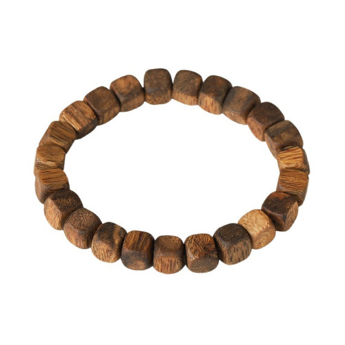 天然老料海南奇楠沉香真品方糖手串男女款高油脂單圈手鏈禮物