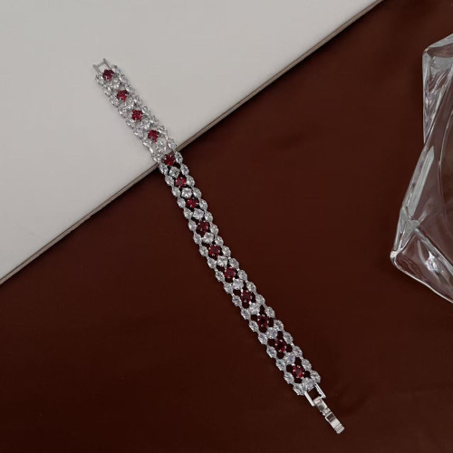 歐美奢華彩色鋯石手鏈矇拉麗莎飾品珠寶配飾時尚亮麗首飾