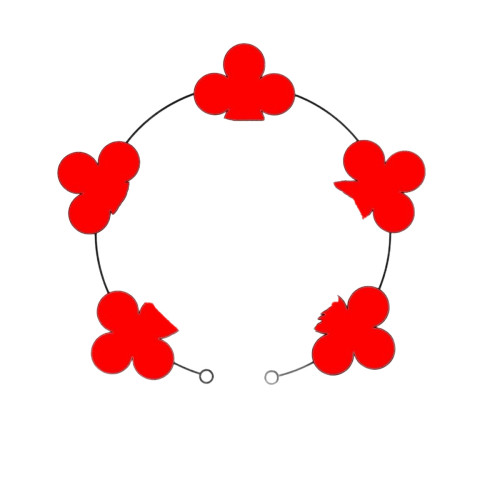 高版五花手鏈女四葉草精工CNC厚鍍18k黃紅瑪瑙白貝V金瘦花型 高版五花手鏈女四葉草精工CNC厚鍍18k黃紅瑪瑙白貝V金瘦花型