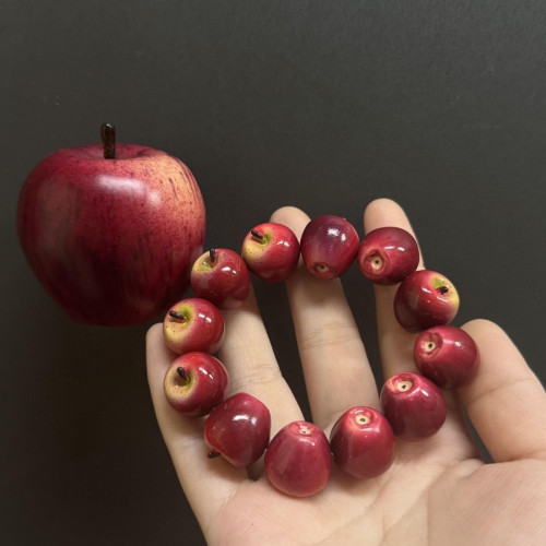 平安夜新年創意紅紅火火蘋果手串首飾水果高級感小衆生日禮物手鏈