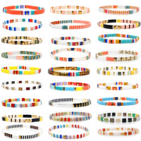 歐美Tila珠手鏈首飾品女式波西米亞彩色混搭手環復古手串復古幾何