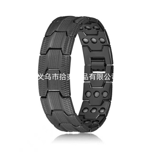 新款磁性能量古紅銅磁石手鏈復古時尚三排全磁石可拆卸男手環