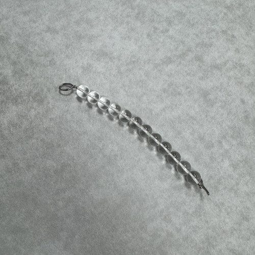 新品 人造白水晶大圓珠手鏈鈦鋼ot釦彈力線款手串簡約高級感手鐲