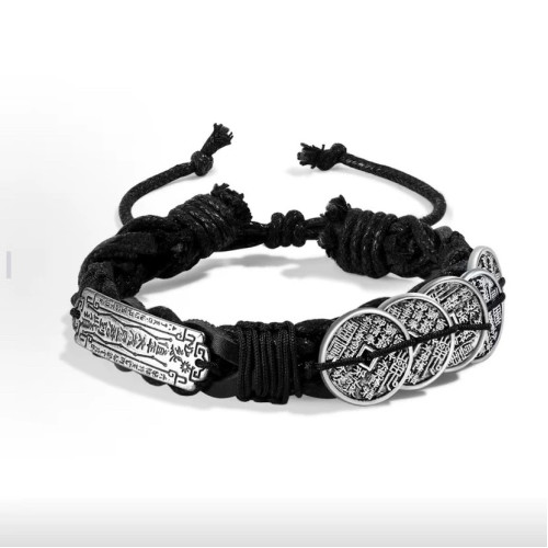 來財山鬼花錢新中式太嵗手鏈復古原創設計民族風道系手繩時來運轉