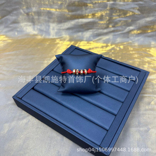 高版本精6pmLOVE摩斯密碼字母串紅色情侶手繩時尚新年禮物批