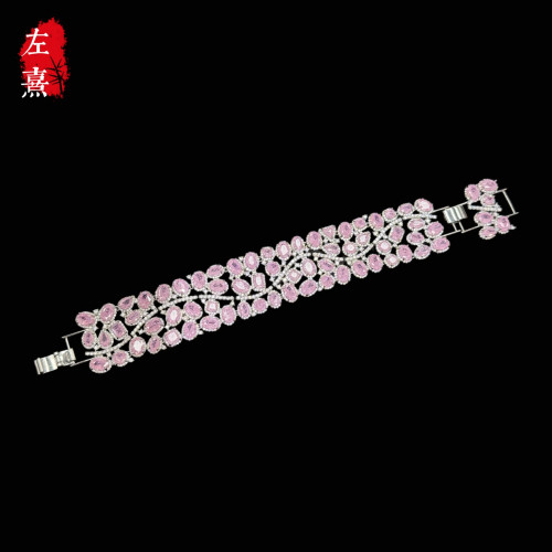 鋯石滿鑲高級感個性氣質重工輕奢高貨優雅貴氣手鏈 鋯石滿鑲高級感個性氣質重工輕奢高貨優雅貴氣手鏈