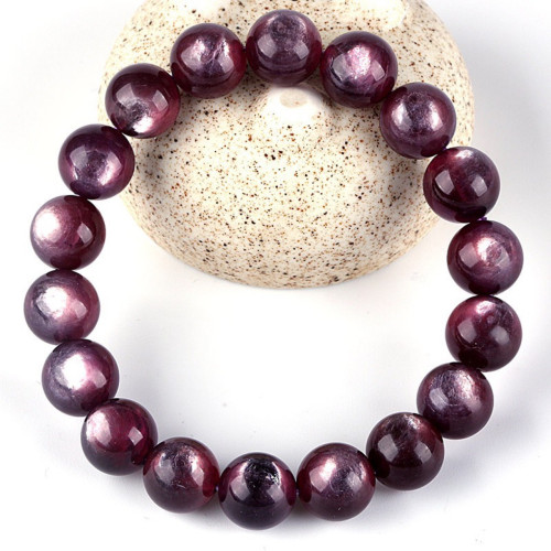 天然紫鋰雲母手串 紫葡萄色龍磷雲母手鏈水晶 貓眼紫鋰雲母 天然紫鋰雲母手串 紫葡萄色龍磷雲母手鏈水晶 貓眼紫鋰雲母